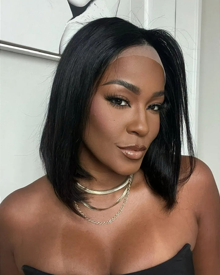 Short Middle Parted Straight 13x4 Lace Front Wig