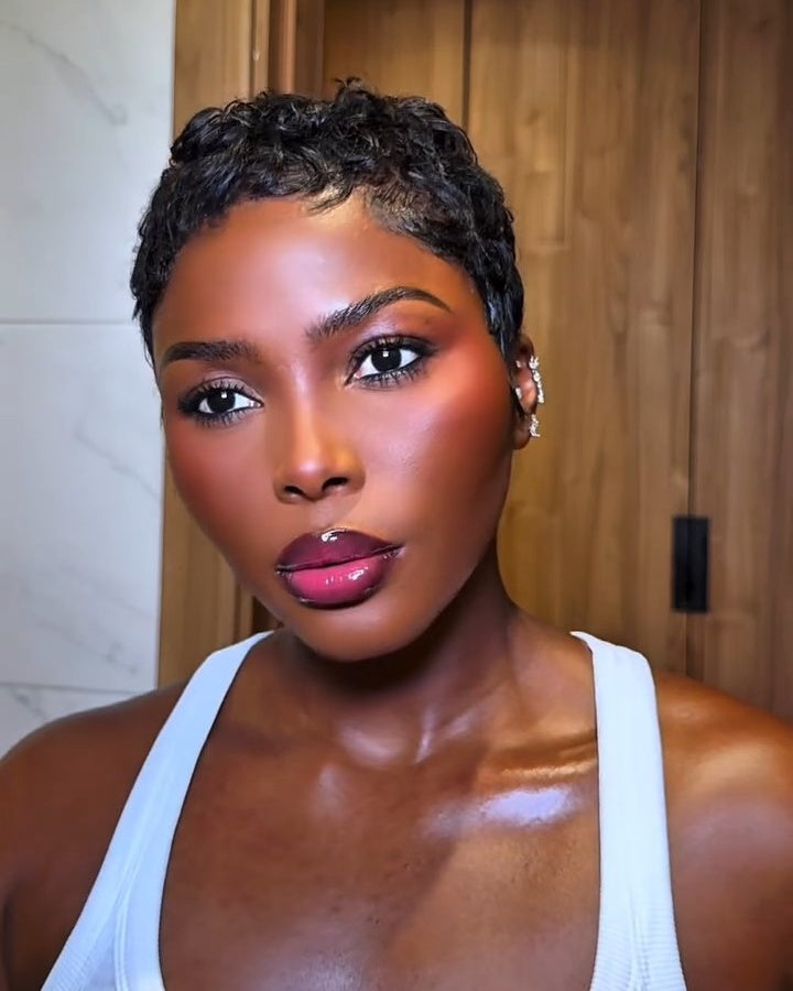 Full Lace Wave Curls Short Pixie Cut Wig 100% Human Hair