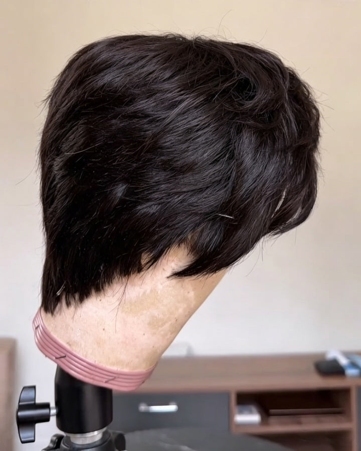 Pixie Cut 13x4 Front Lace Wig With Bangs
