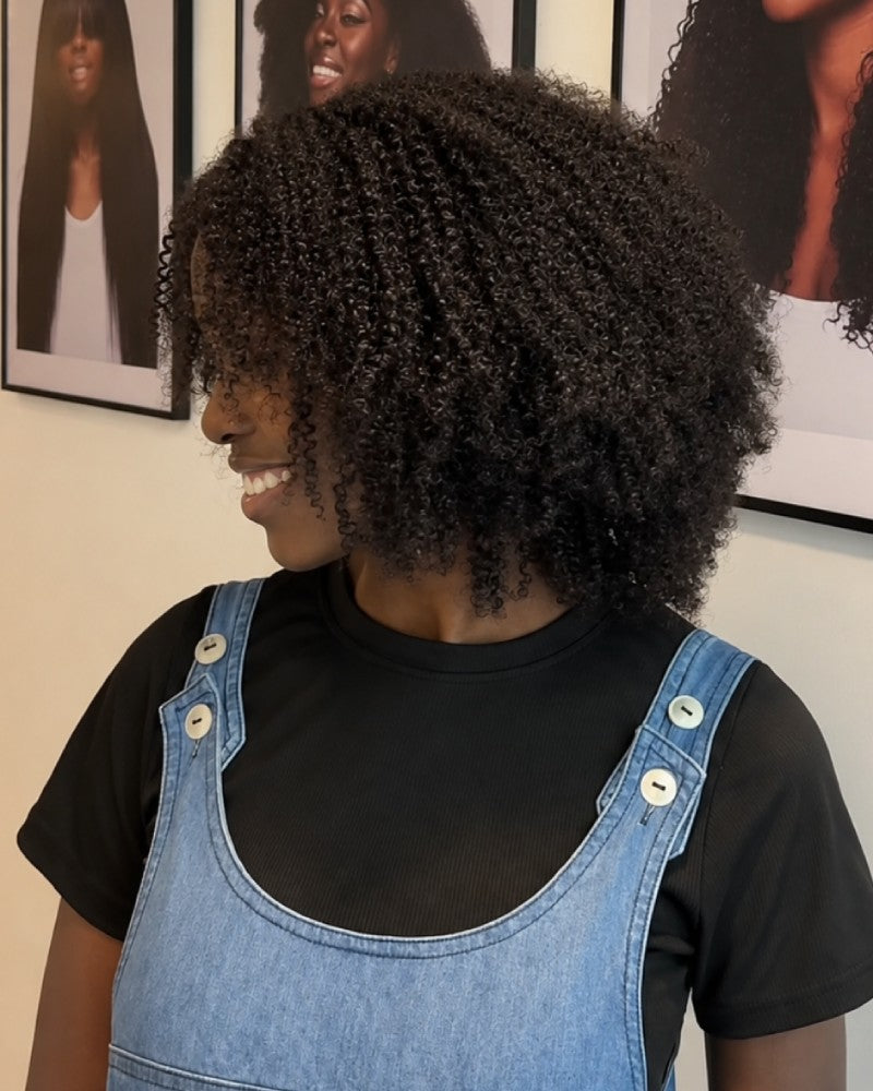 Natural Volume Arfo Jerry Curly 7x5 Lace Wig