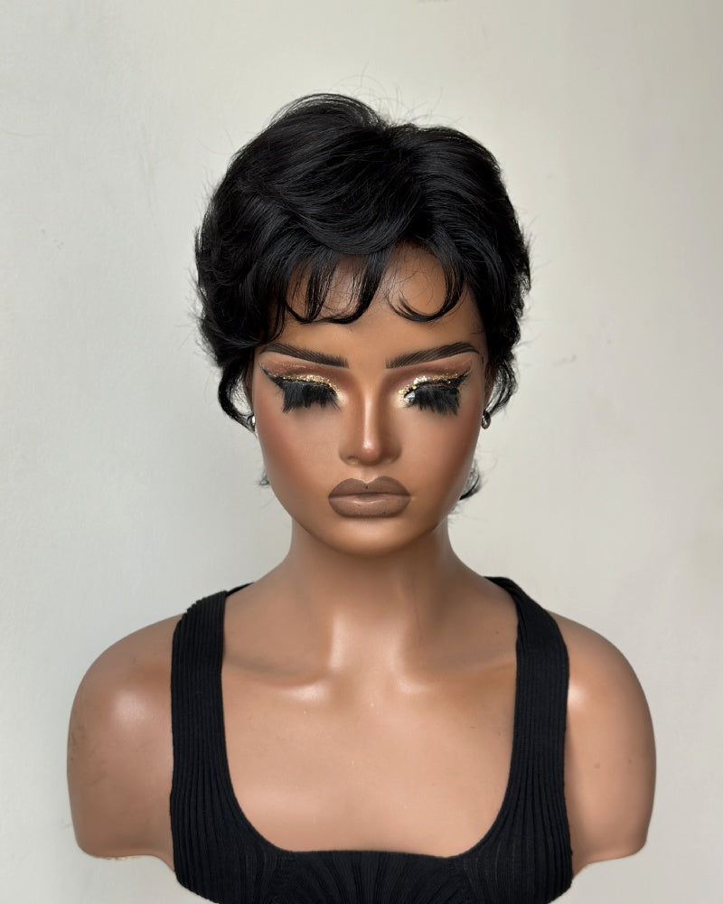 Vintage Flair Feathered Mullet 13x6 Lace Wig with Wispy Bangs