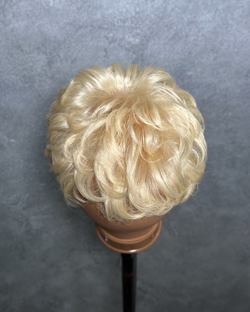 Vintage 613 Blonde Curly Mullet 13x6 Lace Wig with Curled Bangs