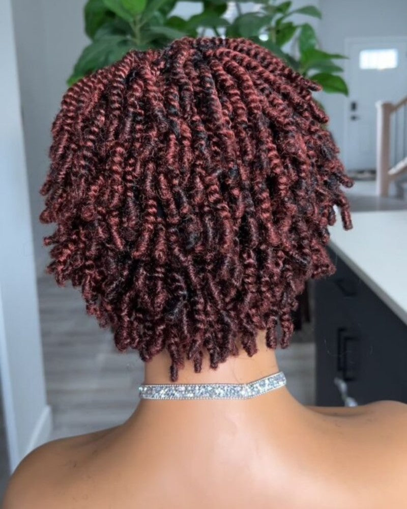 Full Lace Twist-out Afro Pixie Invisi Drawstring Wig