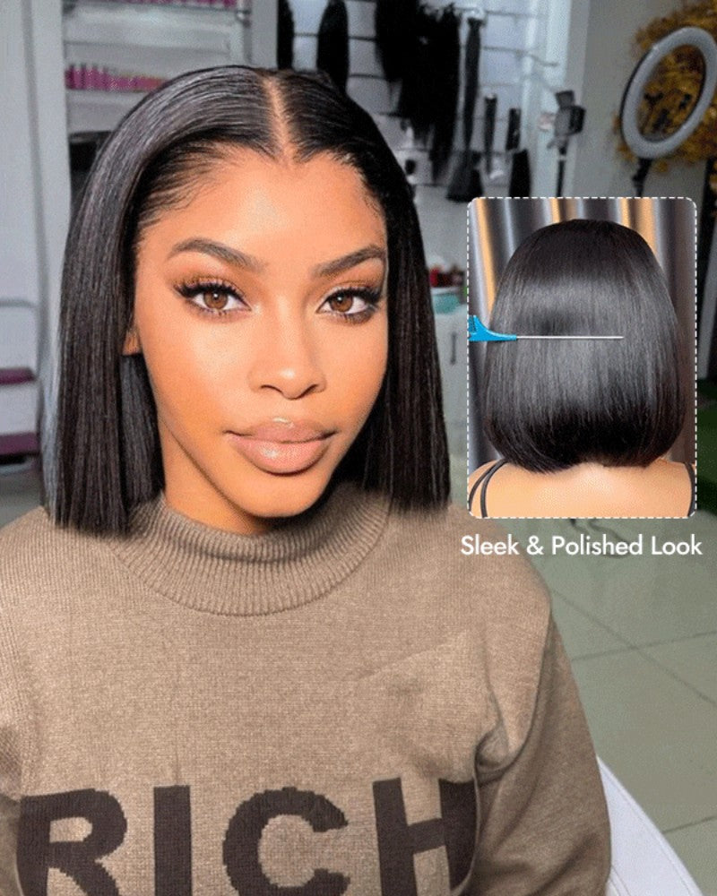 Lagos Hairline Sleek Straight 13x4 Lace Frontal Wig Human Hair