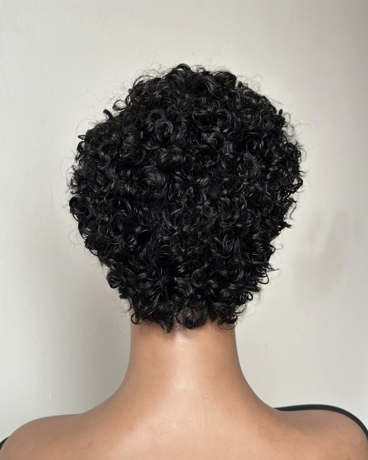80s Retro Side-Part Curly Pixie 13x6 Lace Wig
