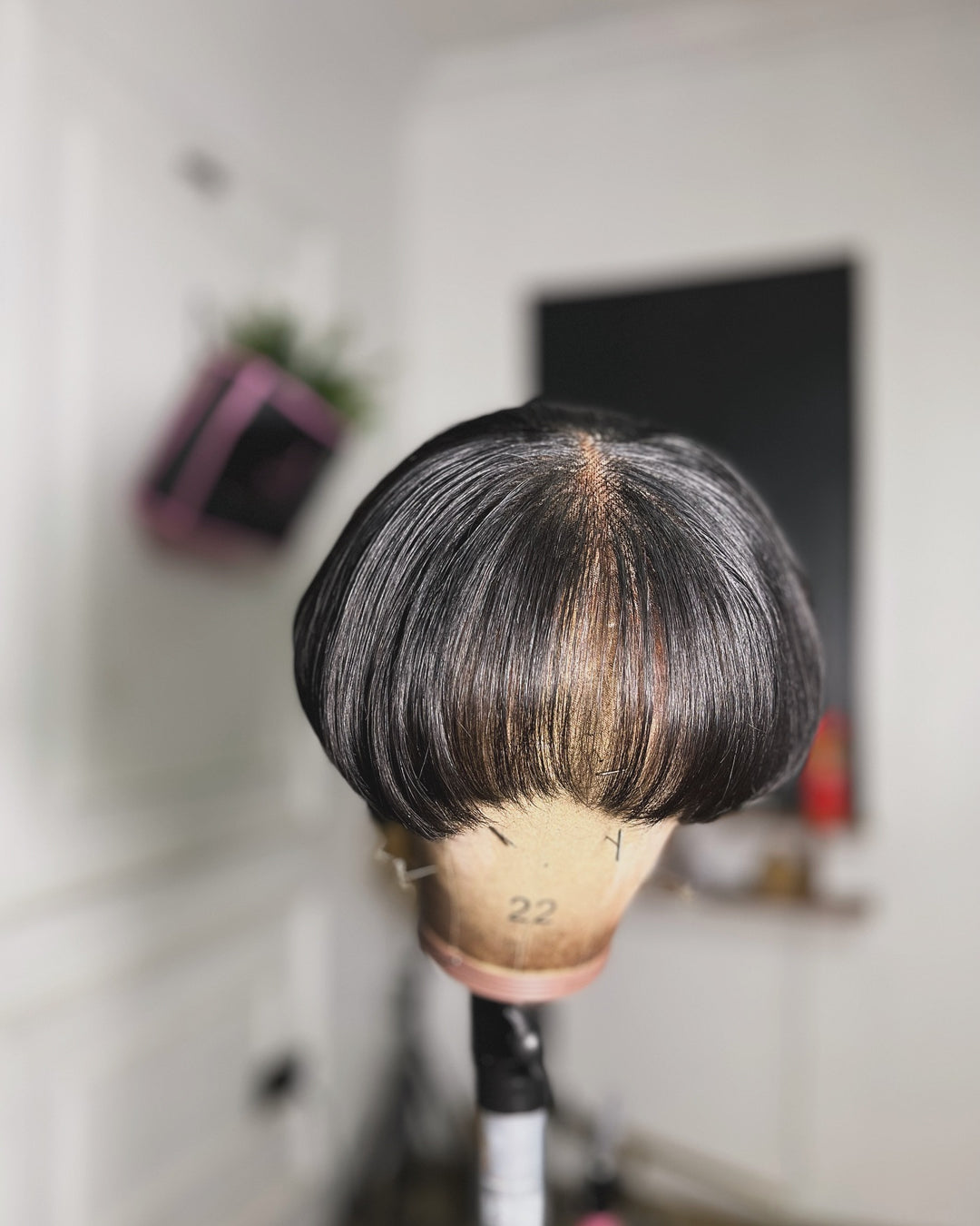 Short Hair Pixie Cut 5x5 Lace Closure Bang Wig