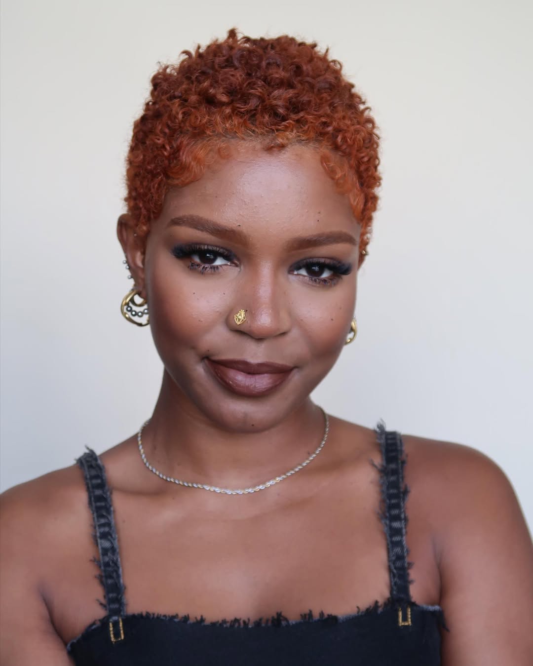 Full Lace Minimal Curly Afro Pixie Cut Wig With Drawstring