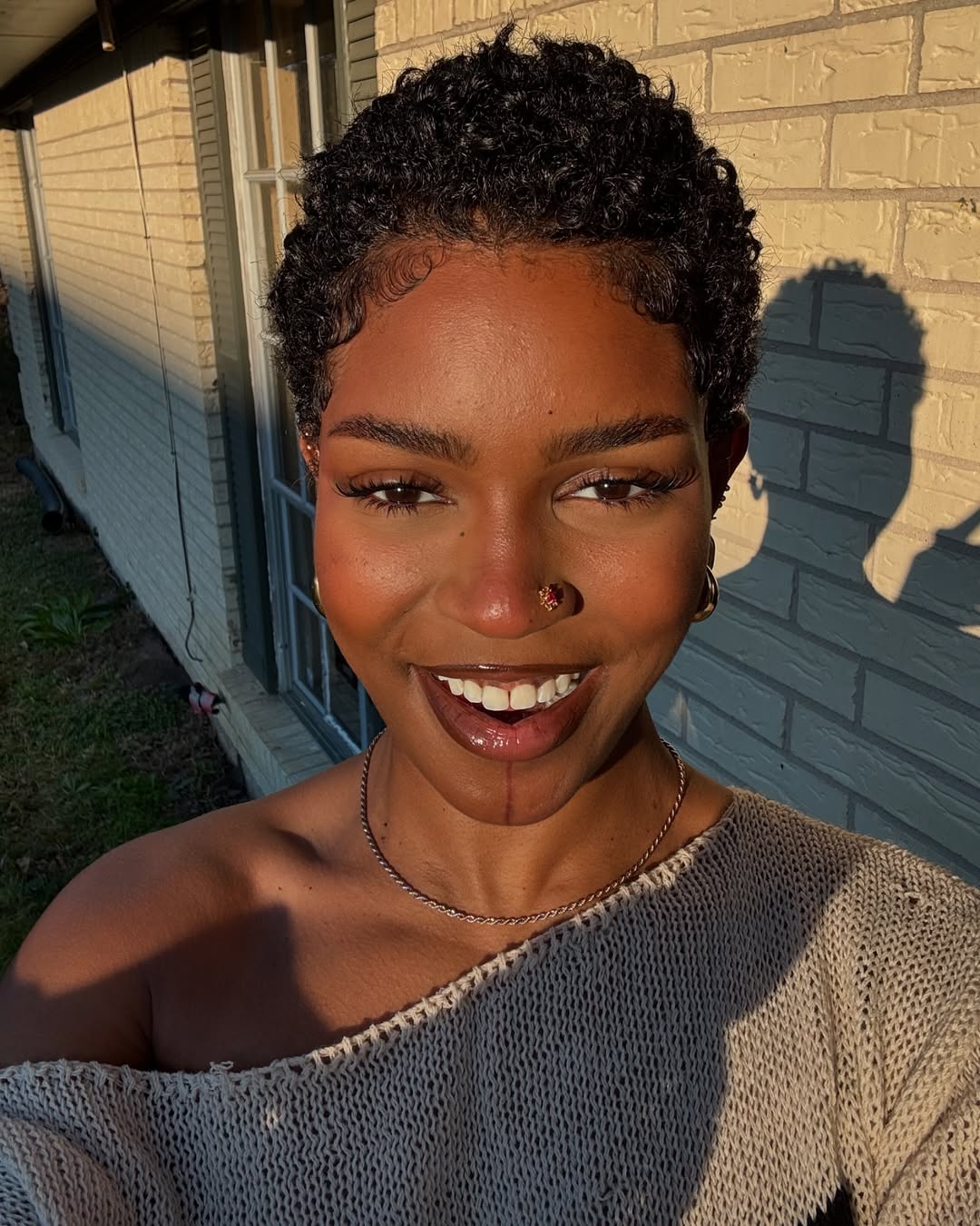 Full Lace Minimal Curly Afro Pixie Cut Wig With Drawstring