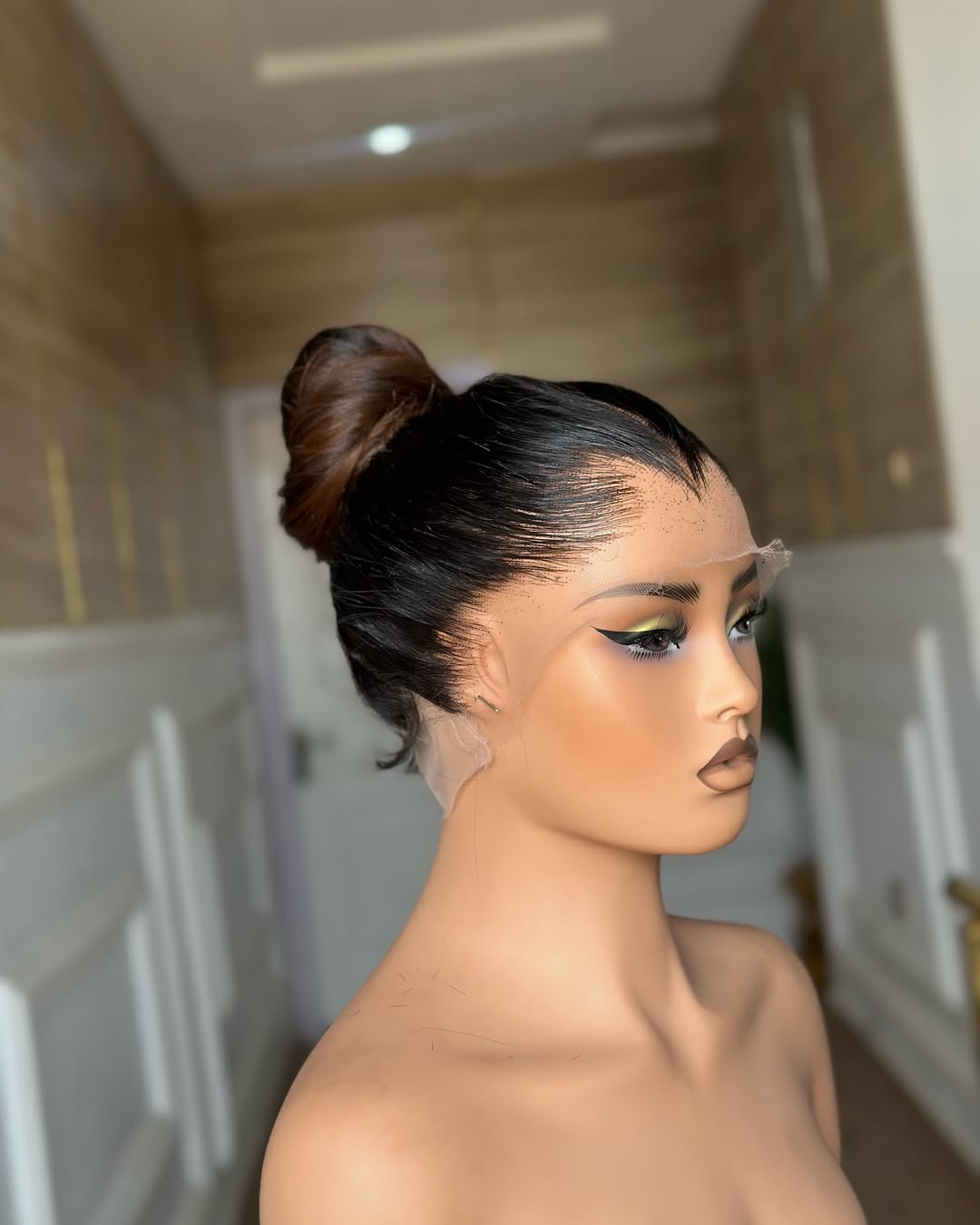 Brown 360 Lace Front Straight Hair Wig