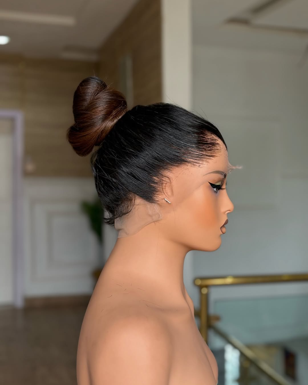 Brown 360 Lace Front Straight Hair Wig