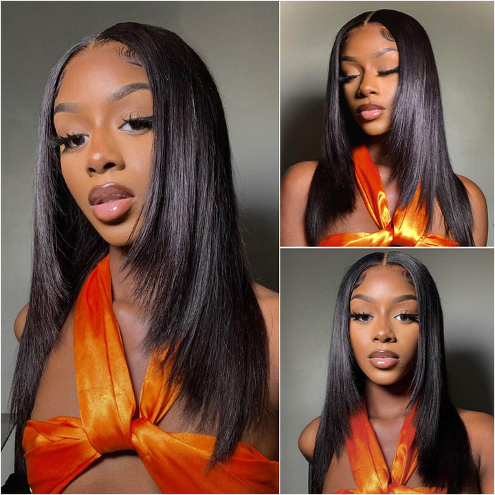 Layered Cut Straight 13×4 Lace Frontal Wig