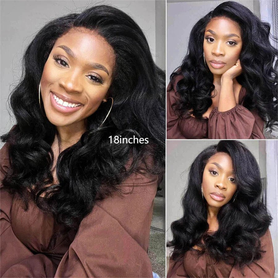 Kinky Edges HD Lace Frontal Ventilated Wig Body Wave