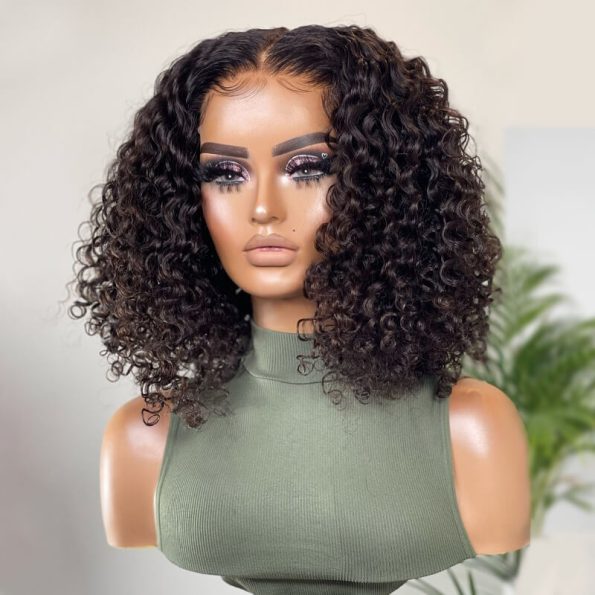 Glueless Wear & Go Pre-Cut Lace Closure Curly Wig