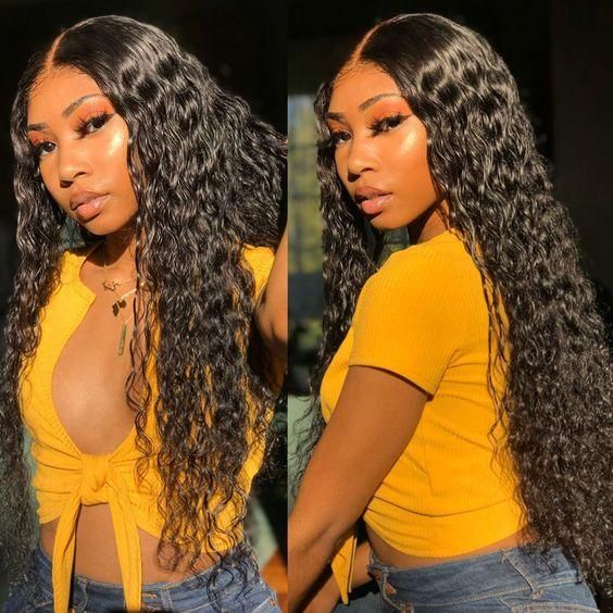 5x5 Lace Closure Water Wave Wig