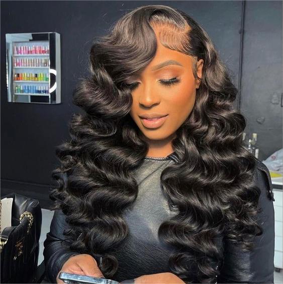 13x4 Lace Frontal Human Hair Loose Wave Wig