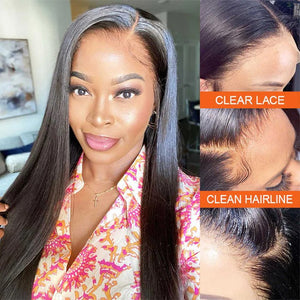 Glueless Undetectable 13x4 Lace Frontal Straight Wig