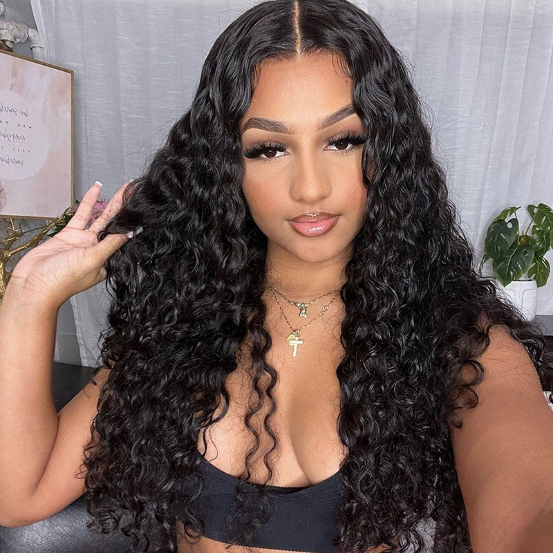 4x4 Lace Closure Water Wave Wig